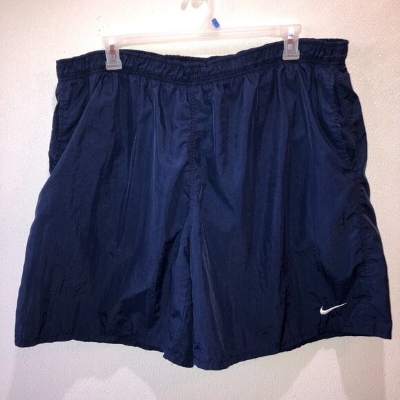 Nike Mens Size XXL Blue Swoosh Pockets Lightweight Swimwear Swim Shorts Trunks - Picture 4 of 9